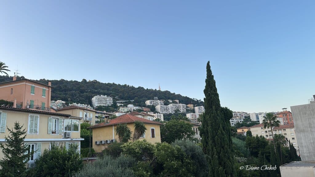 View of Mont Boron in Nice