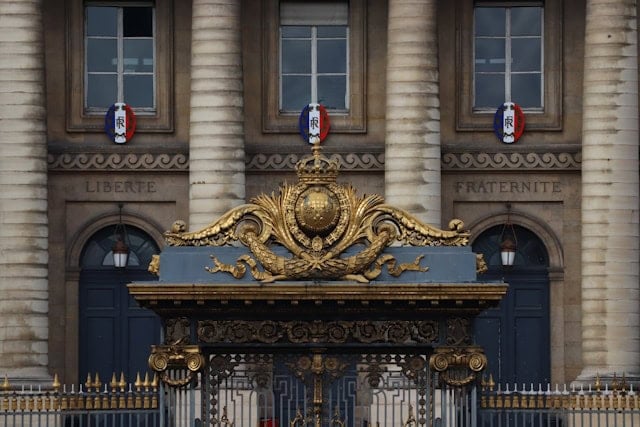 French Republic Justice Palace in Paris, France