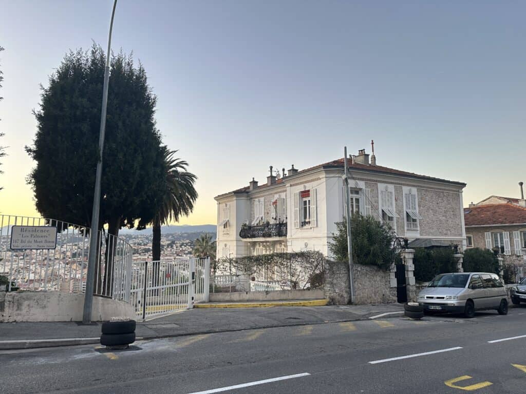 Coming down Mont Boron in Nice